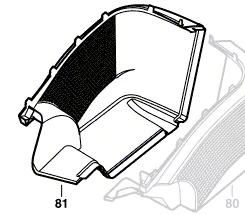 Bac de récupération droit réf. F 016 L64 338 BOSCH